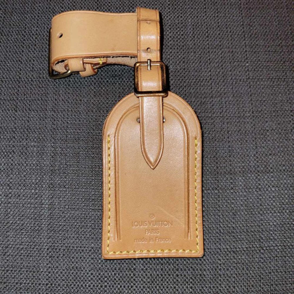 Authentic Louis Vuitton Luggage Leather Poignet  Set #4
